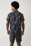 Men's Black Apaj Collar Cotton Patterned Short Sleeve Regular Fit Shirt A41Y2137 - 4