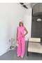 Knitwear Set with Gold Accessories — Pink - 4