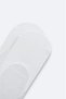 Men's White Bamboo Ballerina Socks A51Y8501 - 2