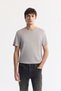 Men's Gray Classic Waist Vintage Washed Elastane Rio Skinny Fit Jean Trousers A42Y3512 - 3