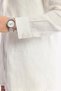Men's White Apaj Collar 100% Linen Comfort Fit Shirt A51Y2114 - 7