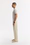 Men's Ecru Polo Neck Viscose Blend Knitwear Regular Fit T-Shirt A51Y5160 - 3