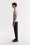 Men's Beige Polo Neck Rayon Knitwear Regular Fit T-Shirt A51Y5046 - 3