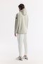 Men's Light Beige Hooded Water Repellent Windproof Seasonal Comfort Fit Coat A51Y6054 - 9