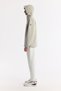 Men's Light Beige Hooded Water Repellent Windproof Seasonal Comfort Fit Coat A51Y6054 - 8