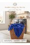 Single- Flannel Micro-Fleece Throw Blanket, 150 x 200cm, Lavender Blue - 9