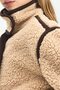 Ultra Soft Wrinkle-Free Stand Collar Button Closure Plush Coat H3183A826Au - 5