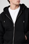 Mbey Oversize Hooded Zippered Sweatshirt Unisex - 2