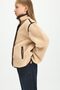 Ultra Soft Wrinkle-Free Stand Collar Button Closure Plush Coat H3183A826Au - 4