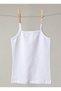 Girl's Organic Cotton Undershirt 1196 - White - 2