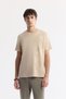 Men's Mink Printed Crew Neck Interlock Regular Fit T-Shirt A41Y1175