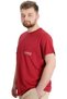 Mode XL Large Size Men's T-Shirt Future 23200 Burgundy - 2