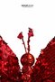 Christmas Ornament Butterfly Figure Bright Red 60 cm - 2