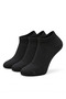 3 Pack Black Men's Bamboo Seamless Flexible Anatomical Heel Invisible Sneaker Booties Socks - Premium - 8