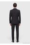 Black Plain Thin&Taller Slim Fit 100% Wool Suit - 6