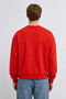 Men's 3 Thread Organic Trend Red Sweatshirt - 5