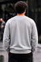 Men's Thick Woven Red A.Grey Sweatshirt - 5