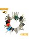 41PCS Heavy Equipment Keys Set For Case Cat Komatsu JCB Kubota Bobcat JLG CAT Volvo KAT - 2
