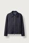Men's Relax Fit Premium Melton Coat Jacket Navy Blue - 5
