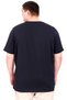 Mode XL Large Size Men's Printed T-Shirt Palm Dream U25026 Navy Blue - 2