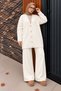 Buttoned stone knit cardigan set tsd240932 white