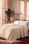 Joena Beige Single Blanket - 2