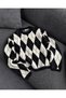 Men's Diamond Patterned Crew Neck Knit Sweater - 2