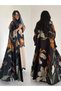 Printed Abaya Two-piece Set Including Headscarf