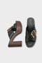 Marlo Platform Cross-Strapped Metal Buckle Women's Slippers - 4