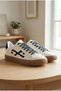Nissie Side Detailed Lace-Up Comfortable Sole Casual Sports Women's Sneaker Shoes