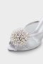 Caitrin Mesh Satin Mid-Heeled Stylish Women's Shoes Slipper - 2