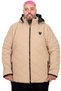 Mode XL Plus Size Men's Coat Quilted Hooded U25701