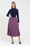 Plaid Patterned Midi Pleated Skirt - 2