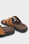 Alicia Flat Heeled Velcro Comfort Women's Shoes Slipper - 2