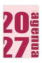 2027 Year B5 Weekly Agenda 17X24 cm - 12 Months Pink - 5