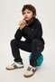 Boy's 10-16 Years Old Camouflage Striped Sweatpants Anthracite - 3