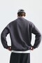 Oversize Printed Crew Neck Sweatshirt - 5
