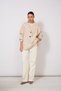 Kruvaze Collar Oversize Knitwear Sweater Stone