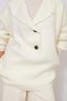 Kruvaze Collar Oversize Knitwear Sweater Ecru - 3