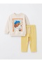Ressam Dog Patterned Cotton Children's Two-Piece Set - 2