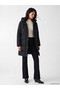 Nevavm with Difference Xside Black Hooded Women's Inflatable Coat
