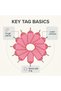 50 Pcs Durable Plastic Key Tags with Split Rings & Blank Paper Inserts, Name ID Labels for Keychains - 6