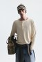Relax fit button collar t-shirt