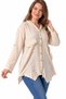 Women's Appliqué Detailed Embroidered Hooded Authentic Shirt - 4