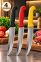 1 Piece Makrosel No:3 Blade Stainless Steel Plastic Handle Kitchen Knife – Sharp and Durable Knife for Daily Use - 3