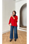 Women's Hijab Tunic with Slit Detail on Sleeves and Skirt - 2