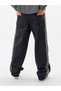 Men's Black Baggy Jean Trousers with Side Stripe Detail Coc3600 - 5