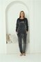 Women's Velvet Smoked Pajama Set - 3