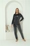 Women's Velvet Smoked Pajama Set - 5