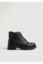 26K234 Genuine Leather Ankle-Length Lace-Up Boots for Women